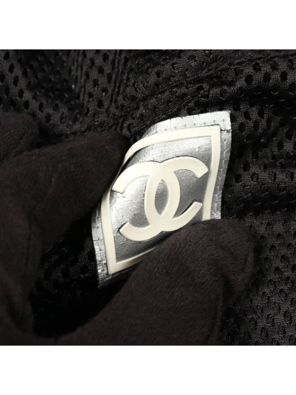 Chanel Hoodie Mesh Black